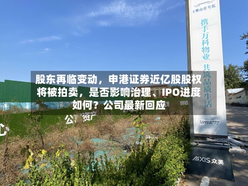 股东再临变动，申港证券近亿股股权将被拍卖，是否影响治理、IPO进度如何？公司最新回应