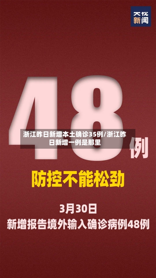 浙江昨日新增本土确诊35例/浙江昨日新增一例是那里