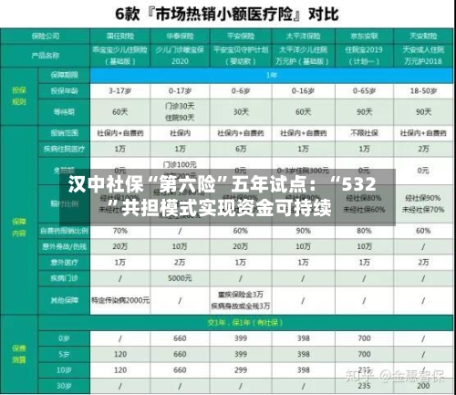 汉中社保“第六险”五年试点：“532”共担模式实现资金可持续-第2张图片
