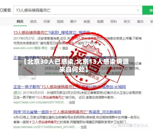 【北京30人已感染,北京13人感染病源来自何处】-第2张图片