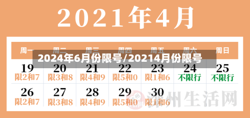 2024年6月份限号/20214月份限号